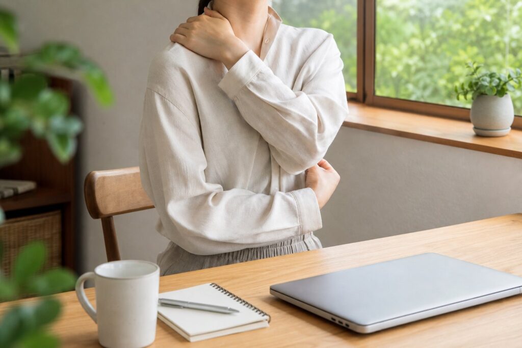 Deskwork neck and shoulder care image