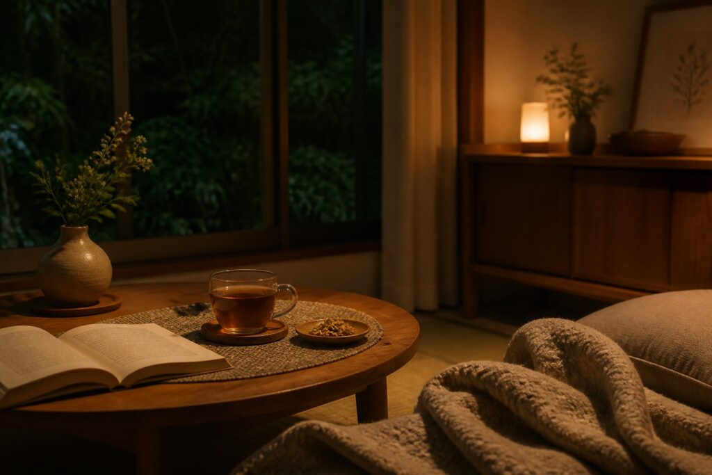 Evening wind-down relaxation image