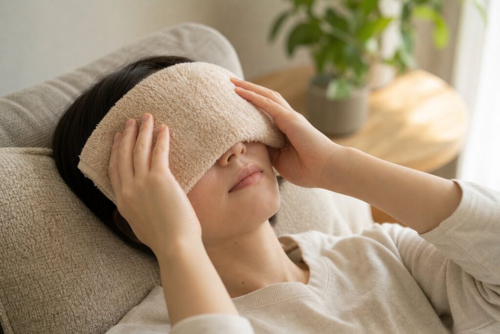 Eye rest after smartphone use image