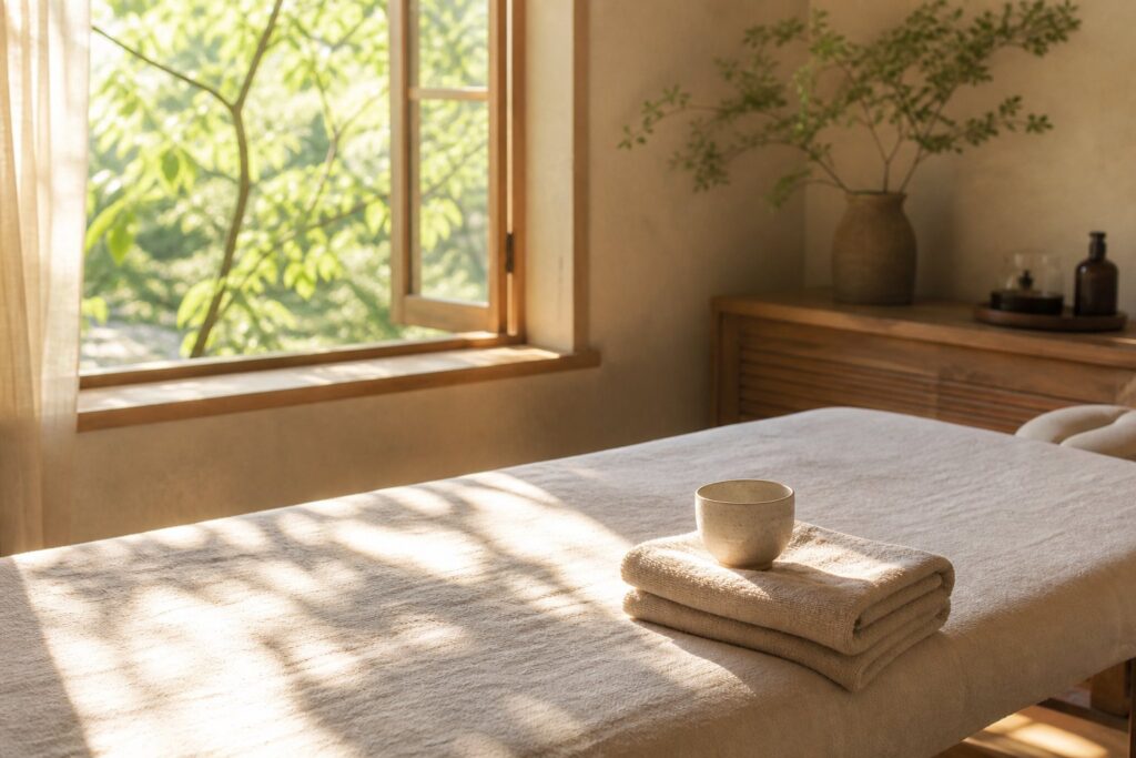 Morning light in relaxation salon image