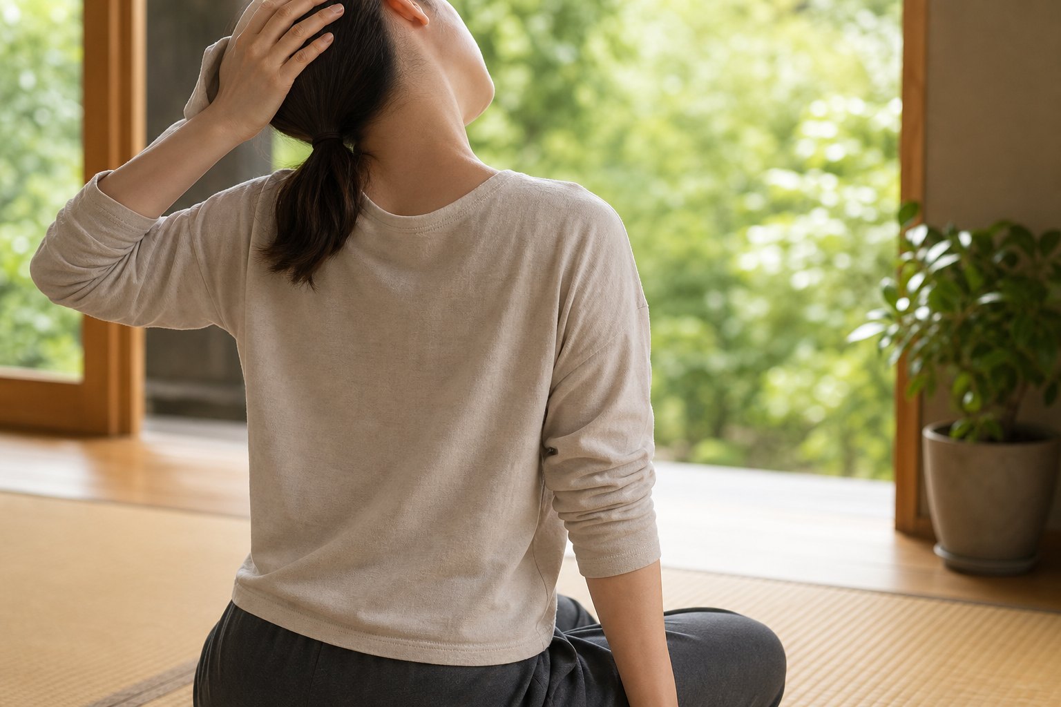 ストレスで呼吸が浅い時 仕事中にためこまない身体の使い方