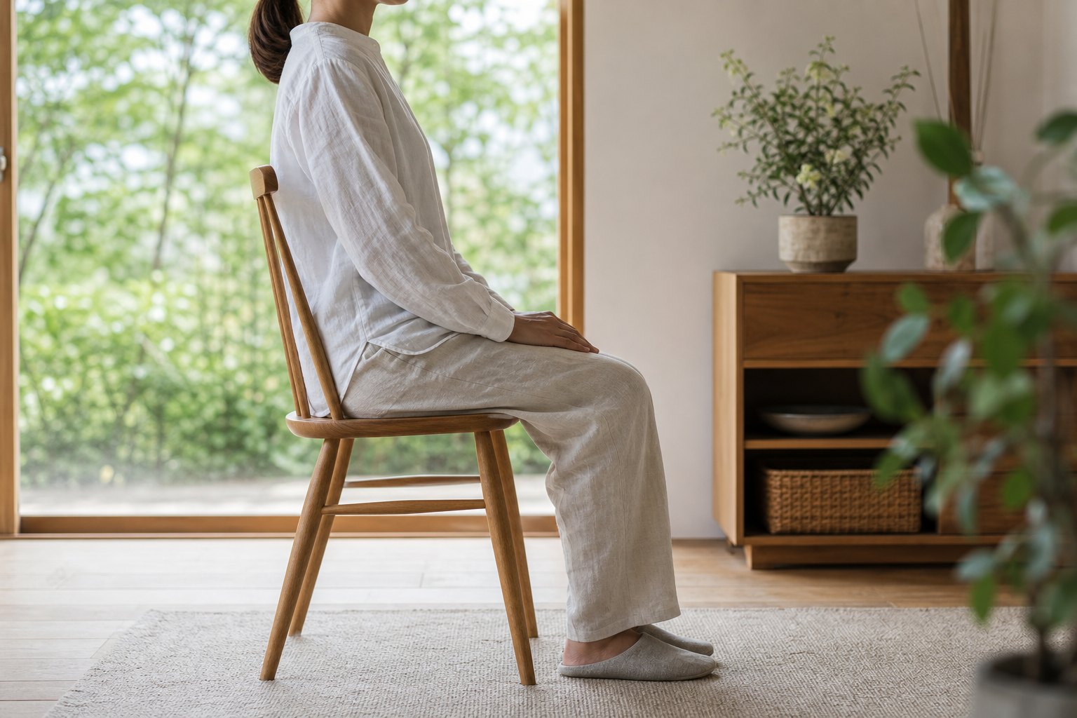 Posture conditioning on chair image