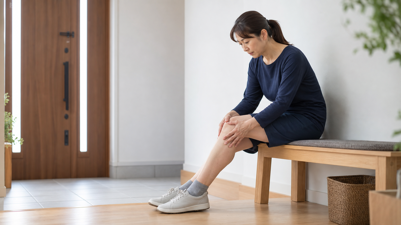 膝を温める効果とは？温める目安・注意点とやさしいケア：温める前に確認したい、腫れ・赤み・けがの有無